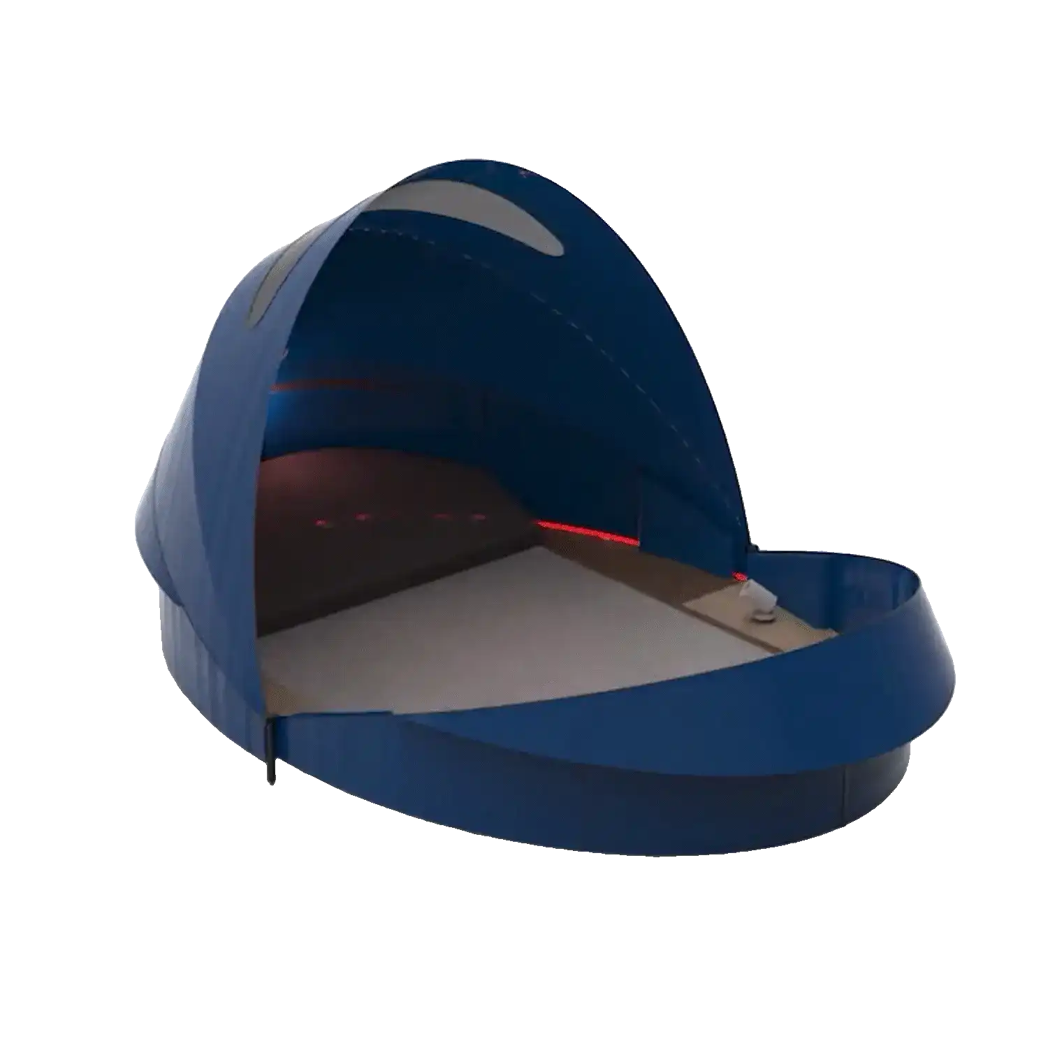 Animated rotation of the open STARRI tent